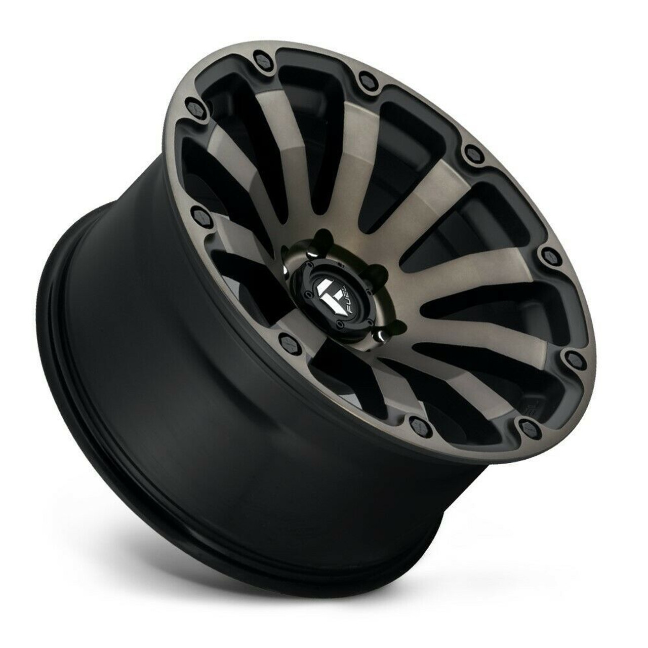 Fuel  D636 Diesel 20x10 5x5.0 Matte Black Double Dark Tint Wheel 20" -18mm Fuel  D636 Diesel 20x10 5x5.0 Matte Black Double Dark Tint Wheel 20" -18mm