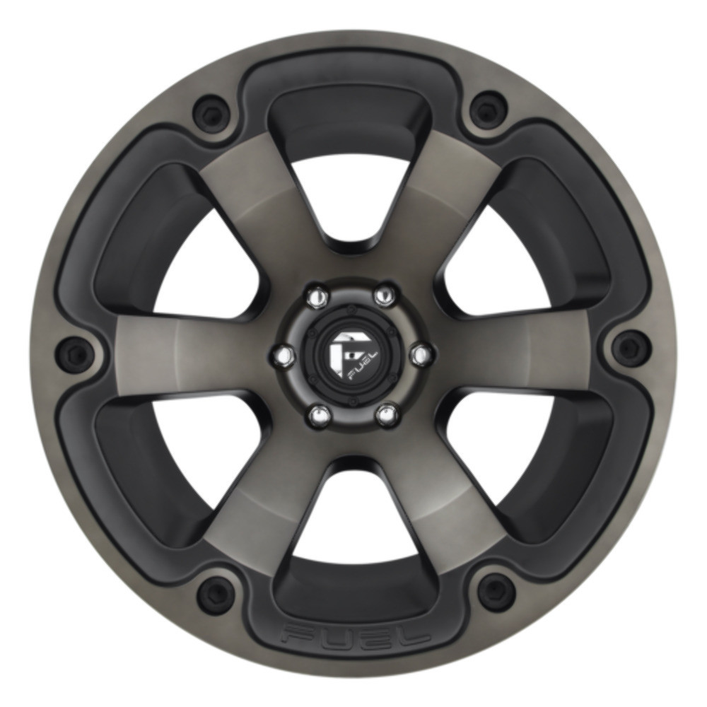 20" Fuel 1PC D564 Beast 20x9 8x180 Matte Black Double Dark Tint Wheel 1mm Rim