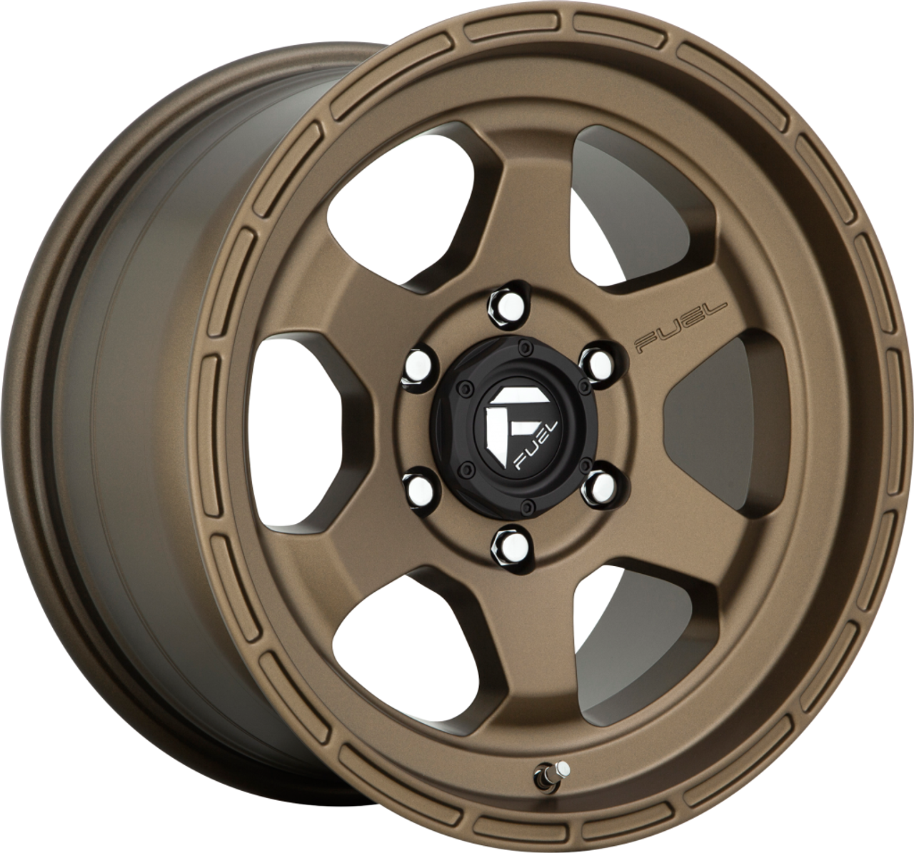 Fuel 1PC D666 Shok 17x9 5x5.0 Matte Bronze Wheel 17" 1mm For Jeep Truck Rim