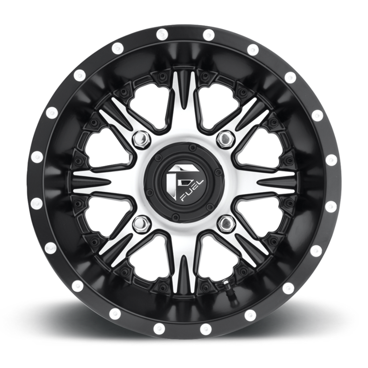 Fuel UTV D541 Nutz Utv 14x7 4x156 Matte Black Machined Wheel 14" 13mm Rim