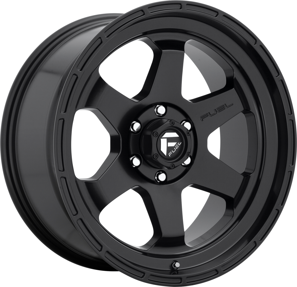 16" Fuel 1PC D664 Shok 16x7 5x160 Matte Black Wheel 42mm Rim