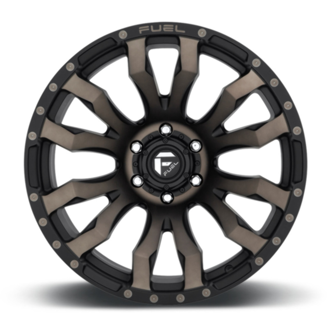 17" Fuel 1PC D674 Blitz 17x9 8x170 Matte Black Double Dark Tint Wheel 1mm Rim