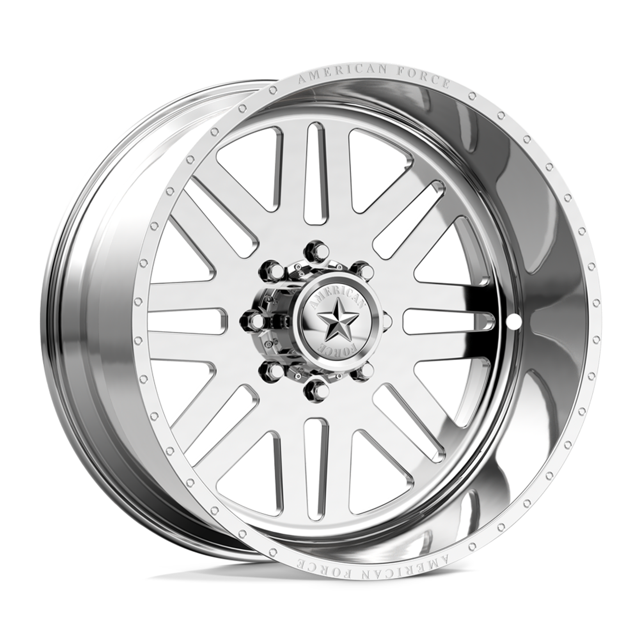 American Force AFW 09 Liberty SS 20x10 6x5.5 Polished Wheel 20" -25mm Rim American Force AFW 09 Liberty SS 20x10 6x5.5 Polished Wheel 20" -25mm Rim