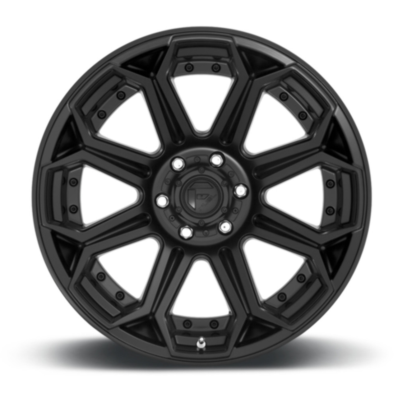 22" Fuel D706 Siege Matte Black Wheel 22x12 5x5 -44mm For Jeep Lifted Truck Rim