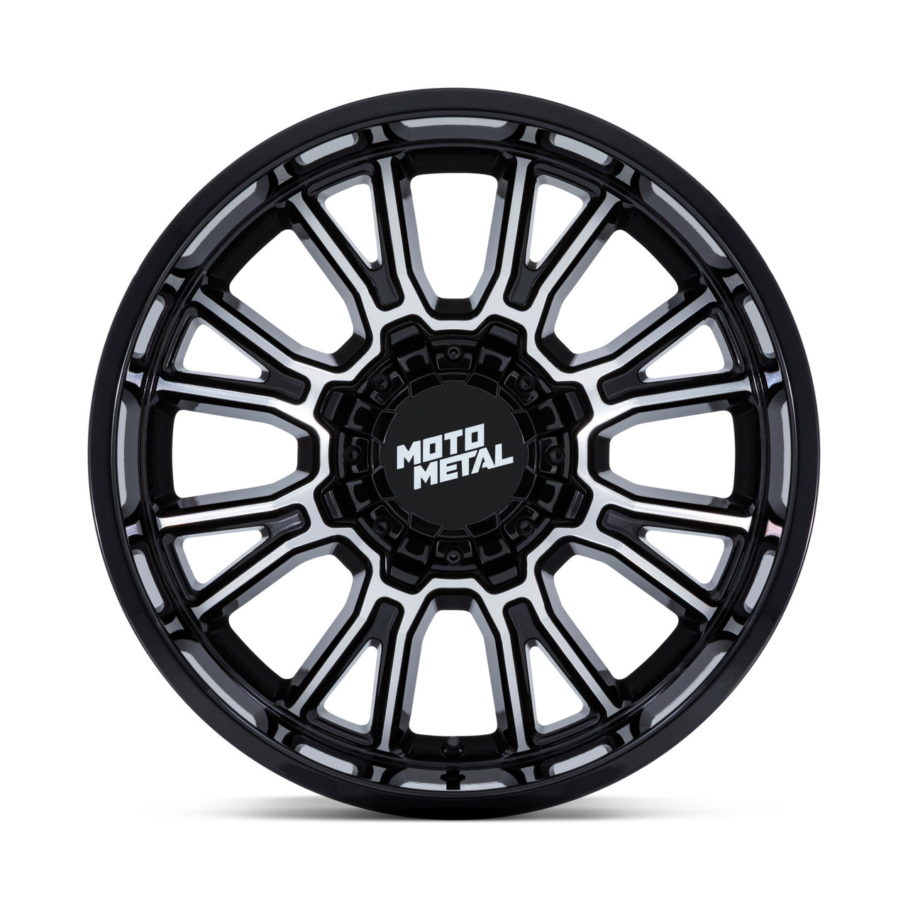 Set 4 20" Moto Metal MO810 Legacy 20x9 5x5 5x5.5 Gloss Black Machined Wheels 1mm