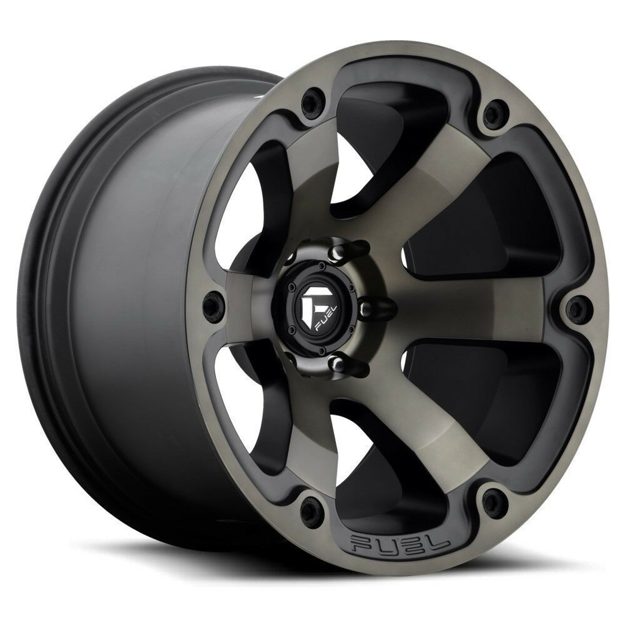 18" Fuel D564 Beast 18x9 6x135 Matte Black Double Dark Tint Wheel 1mm Truck Rim