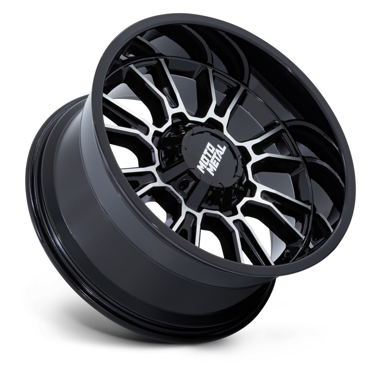 Moto Metal MO810 Legacy 20x9 6x135 6x5.5 Gloss Black Machined Wheel 20" 20mm Rim