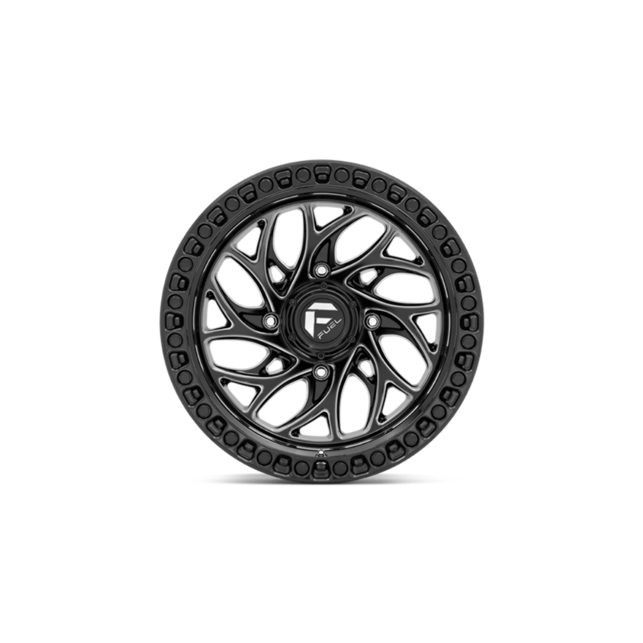 Fuel UTV D741 Runner 15x10 4x137 Gloss Black Milled Wheel 15" 0mm Rim