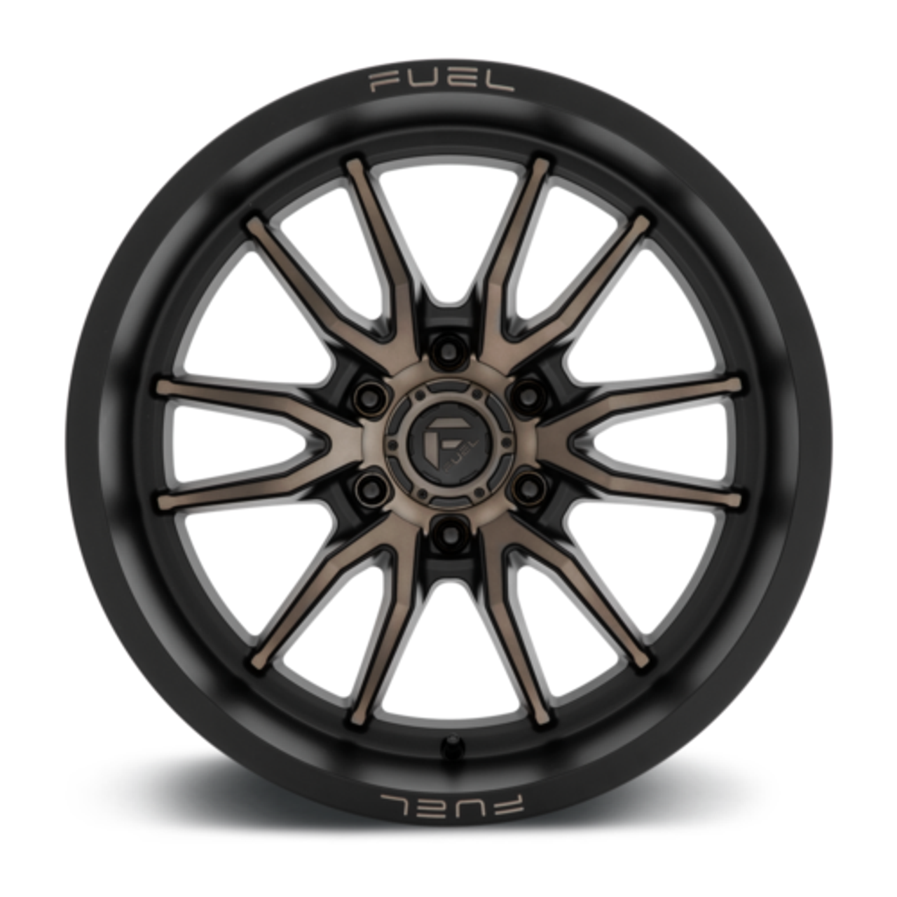 20" Fuel 1PC D762 Clash 20x10 6x5.5 Matte Black Double Dark Tint Wheel -18mm Rim