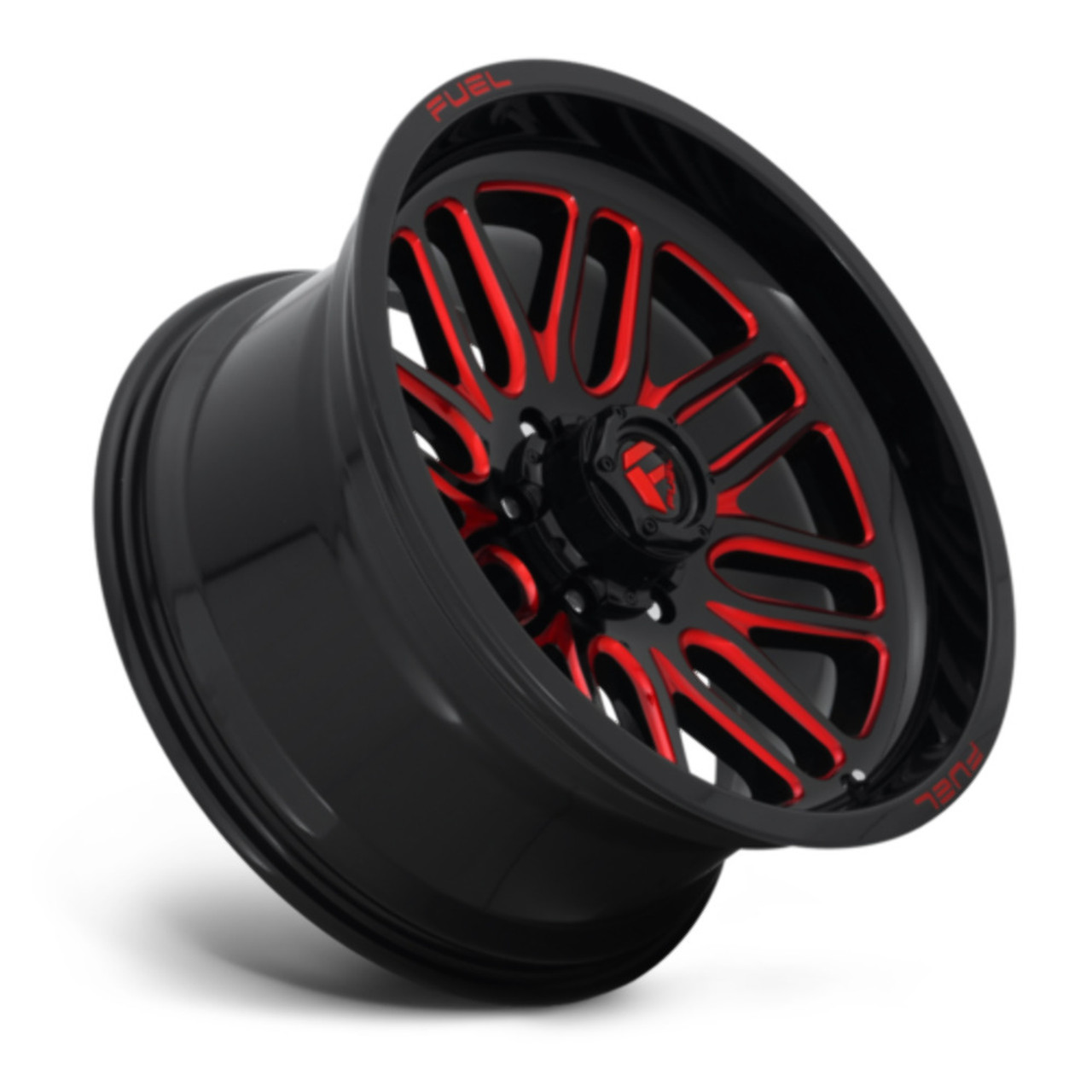 Fuel  D663 Ignite 20x10 5x5.0 Gloss Black Red Tinted Clear Wheel 20" -18mm Fuel  D663 Ignite 20x10 5x5.0 Gloss Black Red Tinted Clear Wheel 20" -18mm