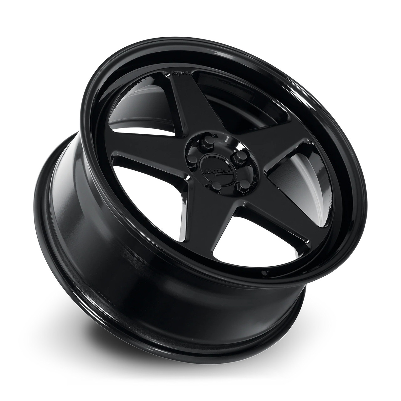 Set 4 18" Katana Wheels KR03 Glossy Black 18x8 Wheel 5x100 Rims 40mm