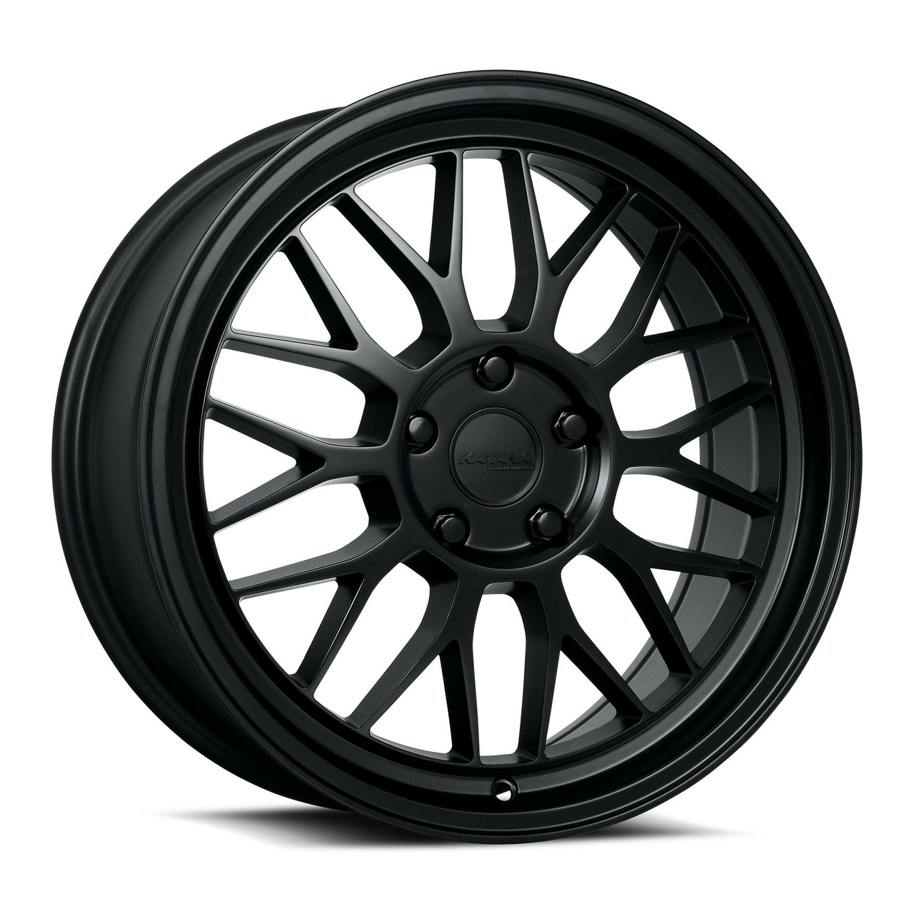 Set 4 18" Katana Wheels KR06 Matte Black 18x8 Wheels 5x4.5 40mm Rims