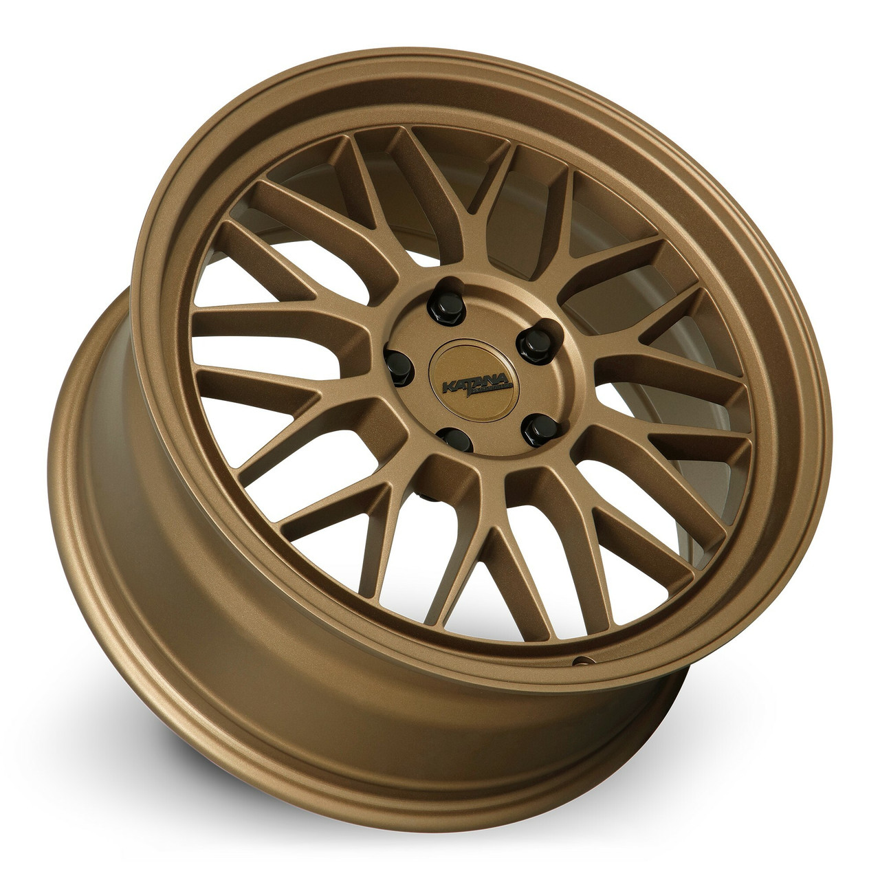 Set 4 18" Katana Wheels KR06 Matte Bronze 18x8 Wheels 5x100 40mm Rims