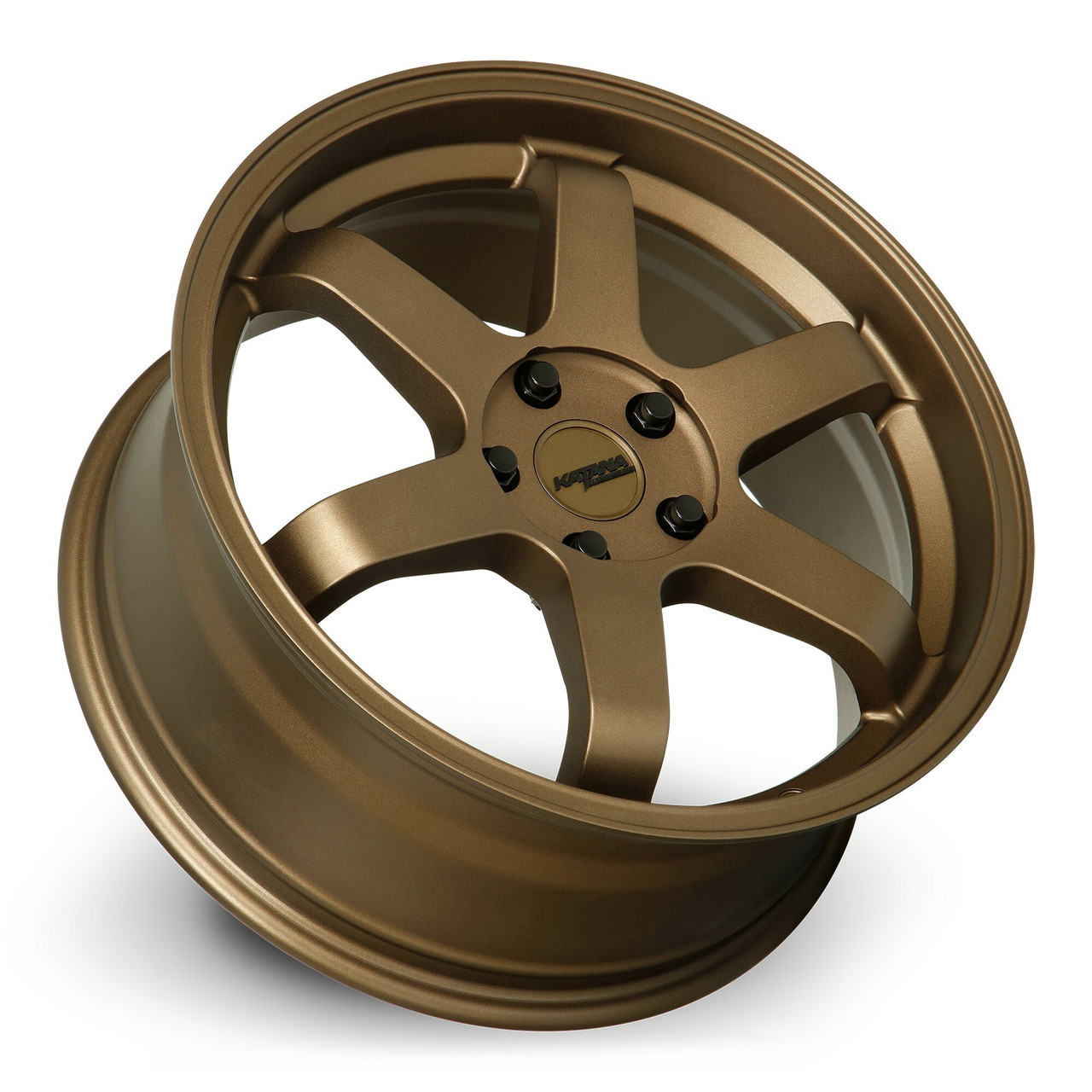 Set 4 17" Katana Wheels KR08  17x7.5 5x100 40mm Matte Bronze Racing Rims