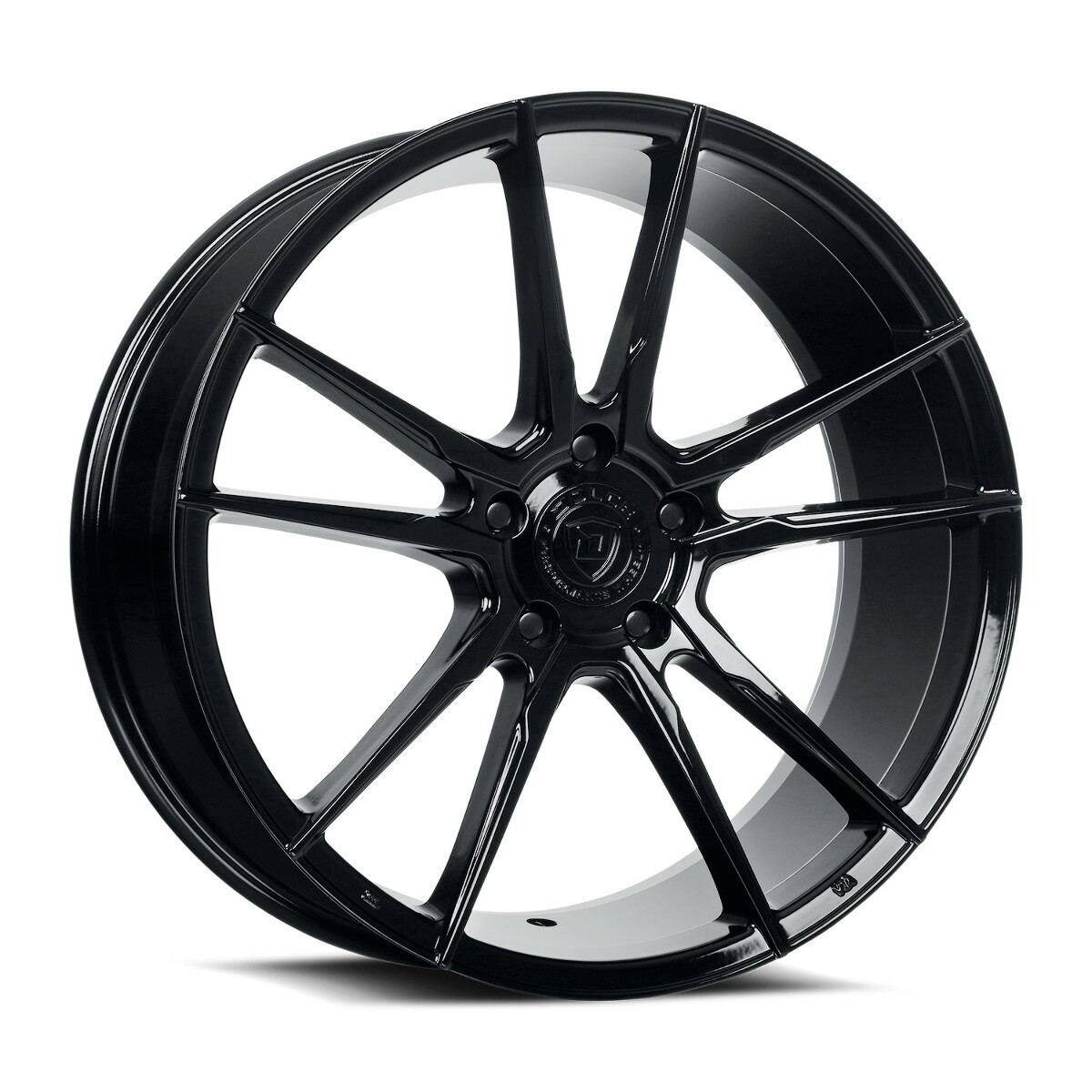Set 4 20" Dolce Performance Vain 20x8.5 5x120 28mm Wheels Gloss Black Rims