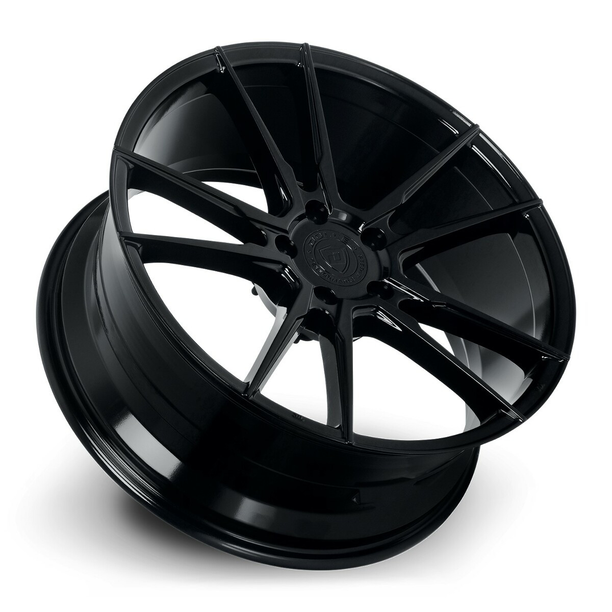 Set 4 20" Dolce Performance Vain 20x8.5 5x120 28mm Wheels Gloss Black Rims