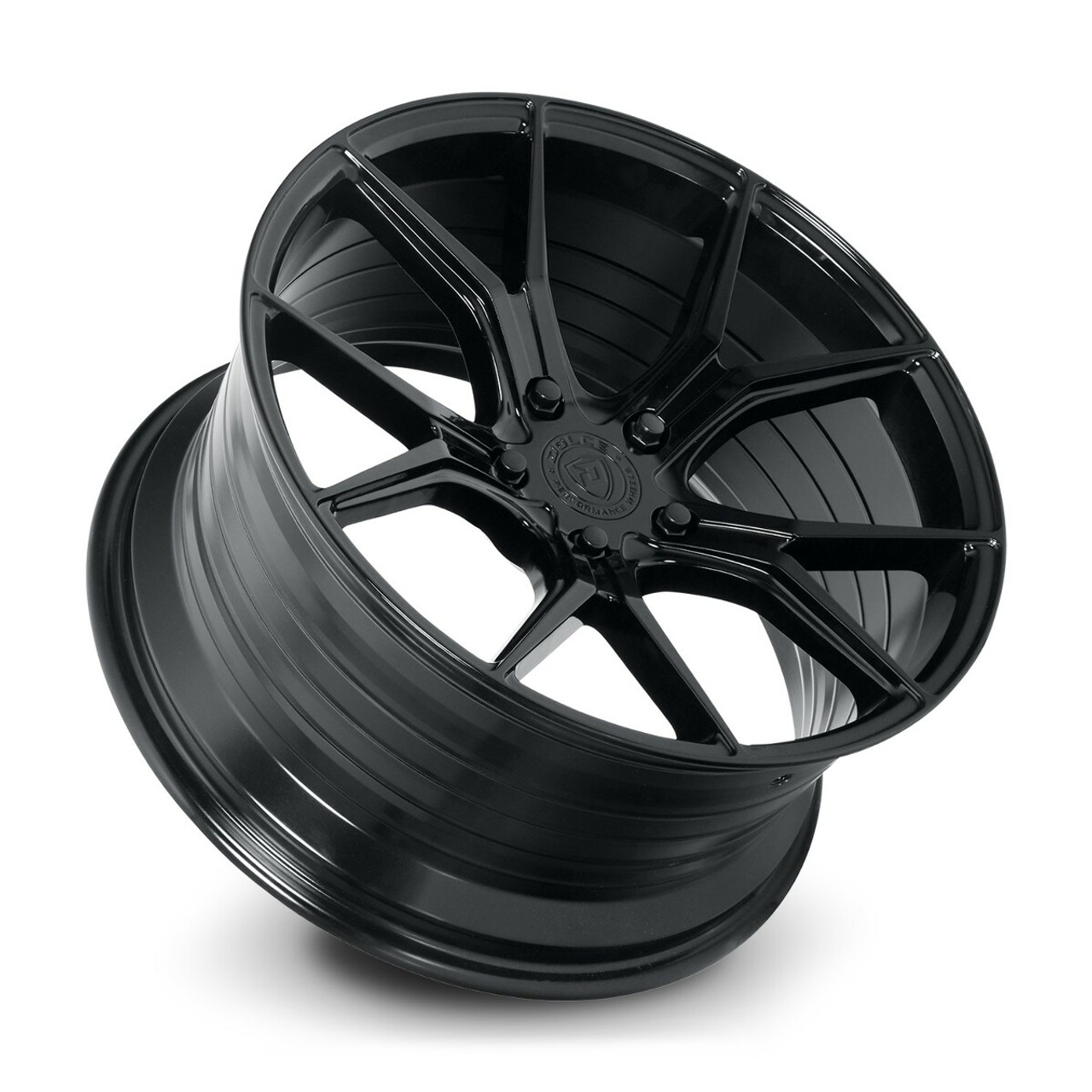 Set 4 18" Dolce Performance Element Gloss Black 18x8.5 Wheels 5x120 35mm Rims