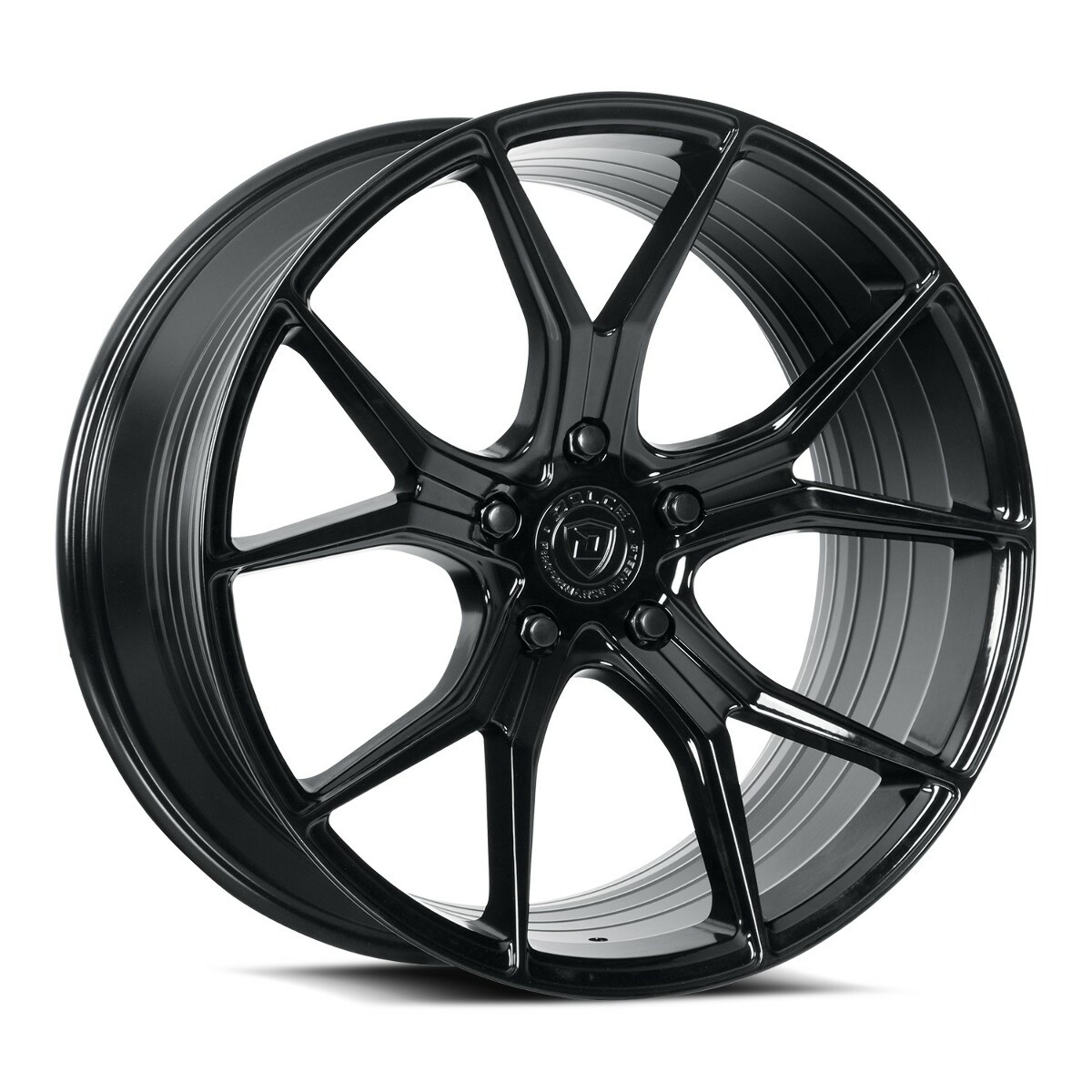 Set 4 19" Dolce Performance Element 19x8.5 5x112 28mm Wheels Gloss Black Rims
