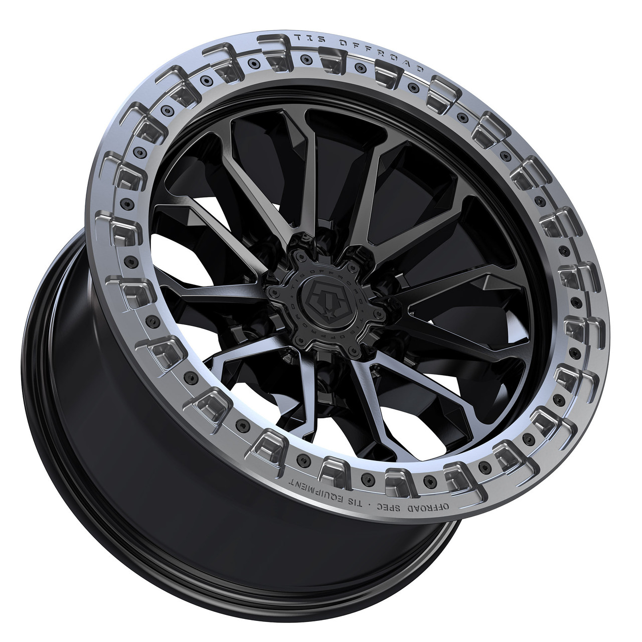 Set 4 20" TIS 556BA Satin Black Anthracite Ring 20x9 Wheels 6x5.5 00mm Rims