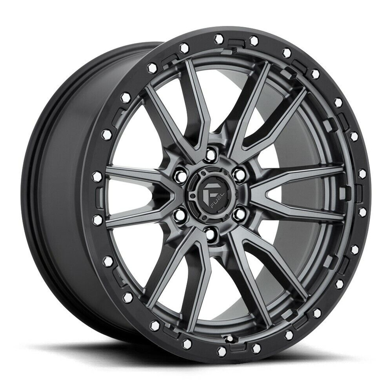 Fuel 1PC D680 Rebel 18x9 6x120 Matte Gun Metal Black Bead Ring Wheel 18" 1mm Rim Fuel 1PC D680 Rebel 18x9 6x120 Matte Gun Metal Black Bead Ring Wheel 18" 1mm Rim