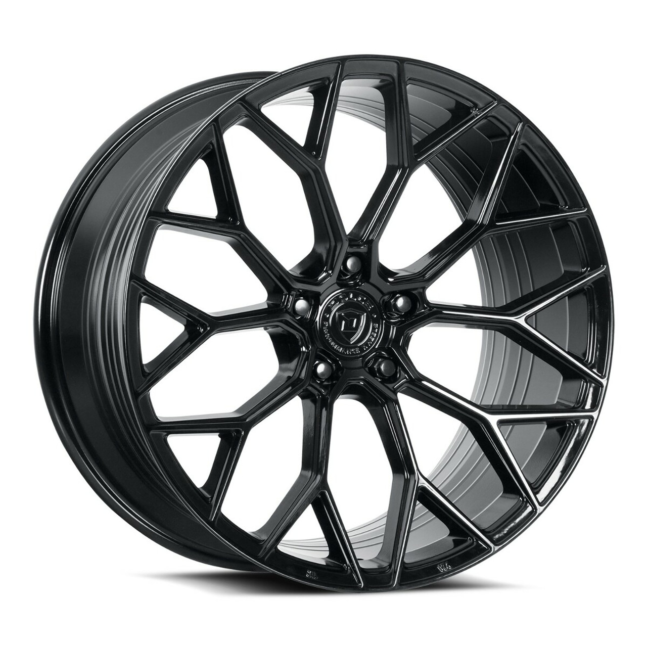 Set 4 20" Dolce Performance Pista 20x8.5 5x112 35mm Wheels Gloss Black Rims