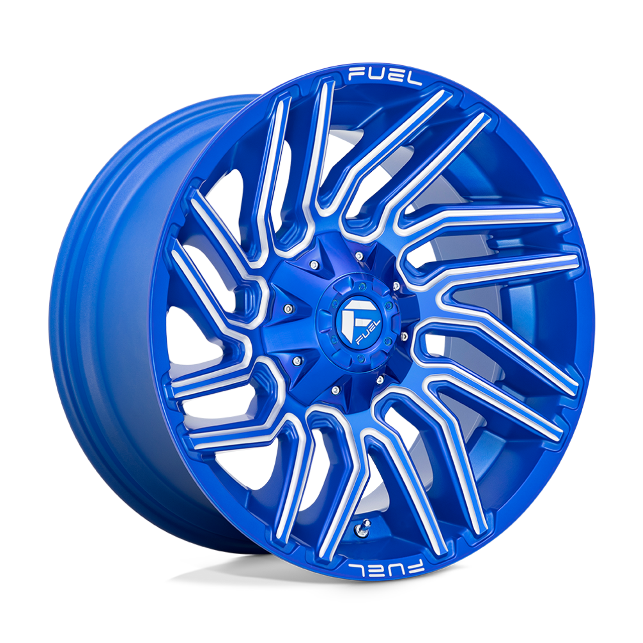 Fuel 1PC D774 Typhoon 22x12 8x170 Anodized Blue Milled Wheel 22" -44mm Rim