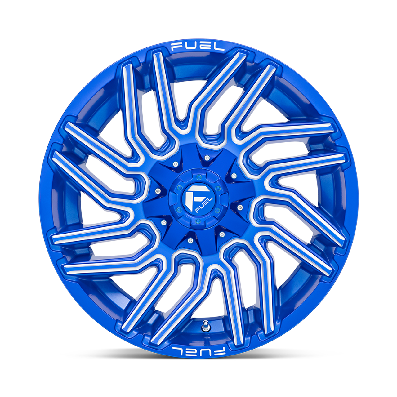 Fuel 1PC D774 Typhoon 22x12 8x170 Anodized Blue Milled Wheel 22" -44mm Rim
