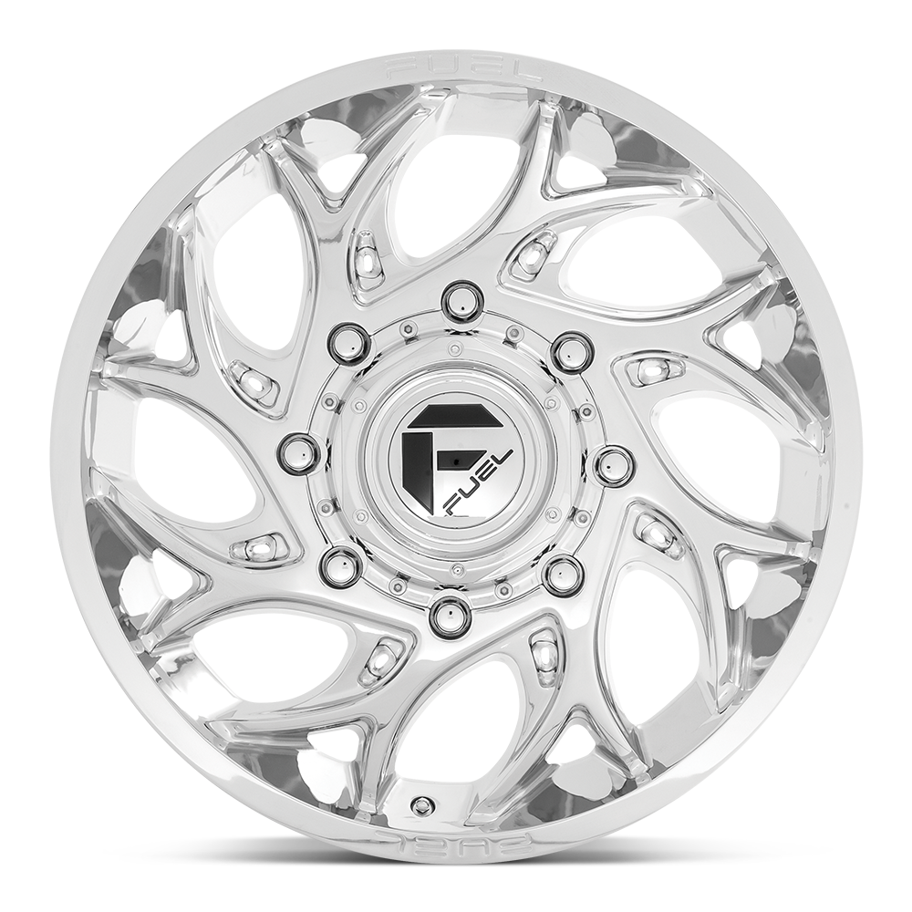 20" Fuel D740 Runner 20x8.25 8x210 Chrome Wheel 105mm Front Dually Truck Rim