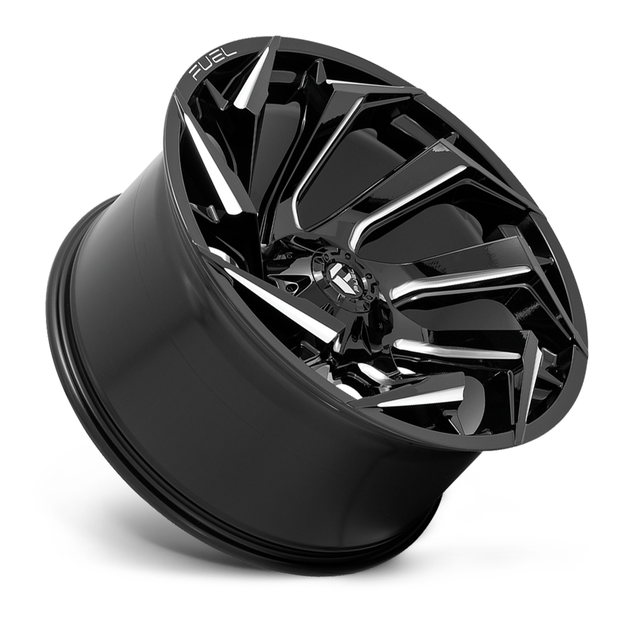Fuel 1PC D753 Reaction 18x9 8x6.5 Gloss Black Milled Wheel 18" 1mm Truck Rim