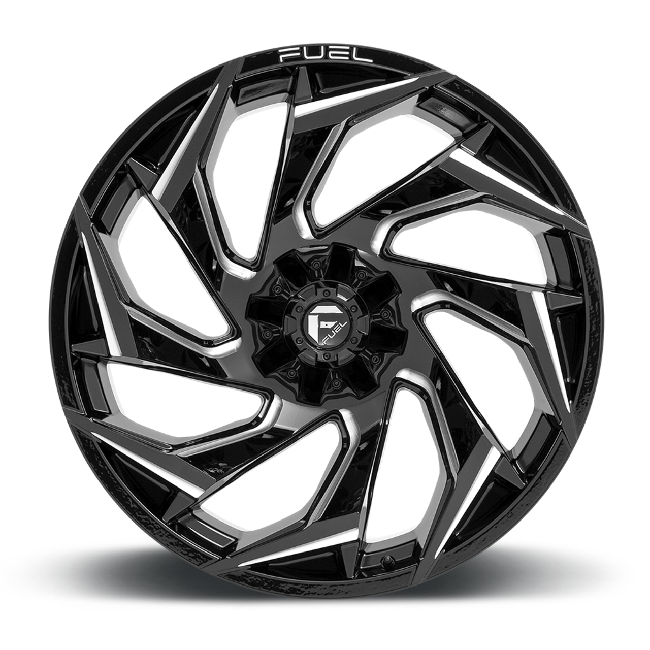 Fuel 1PC D753 Reaction 18x9 8x6.5 Gloss Black Milled Wheel 18" 1mm Truck Rim