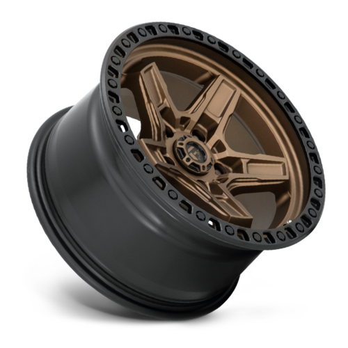 Fuel 1PC D699 Kicker 17x9 5x5.0 Matte Bronze Black Bead Ring Wheel 17" -12mm Rim