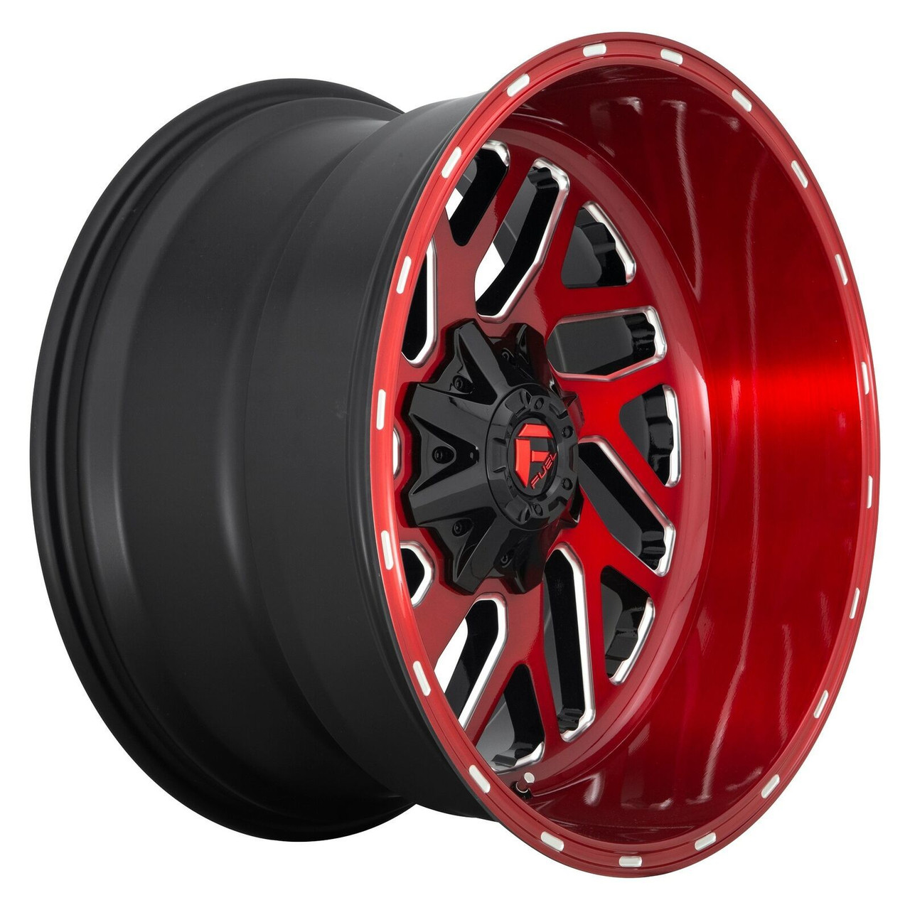 Fuel 1PC D691 Triton 20x10 8x180 Candy Red Milled Wheel 20" -18mm Rim