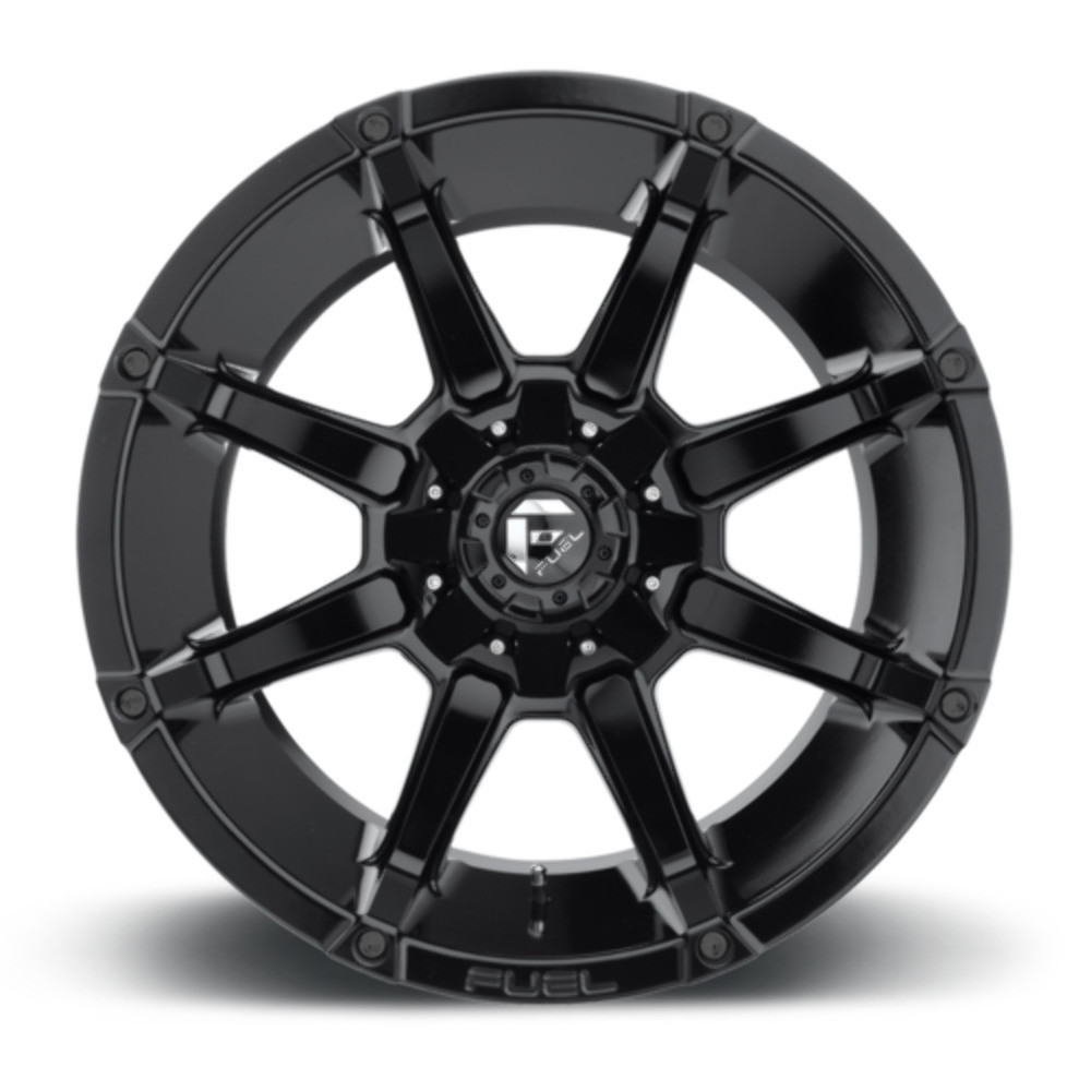 18" Fuel D575 Coupler 18x9 6x135 6x5.5 19mm Gloss Black Offroad Truck SUV Wheel Rim