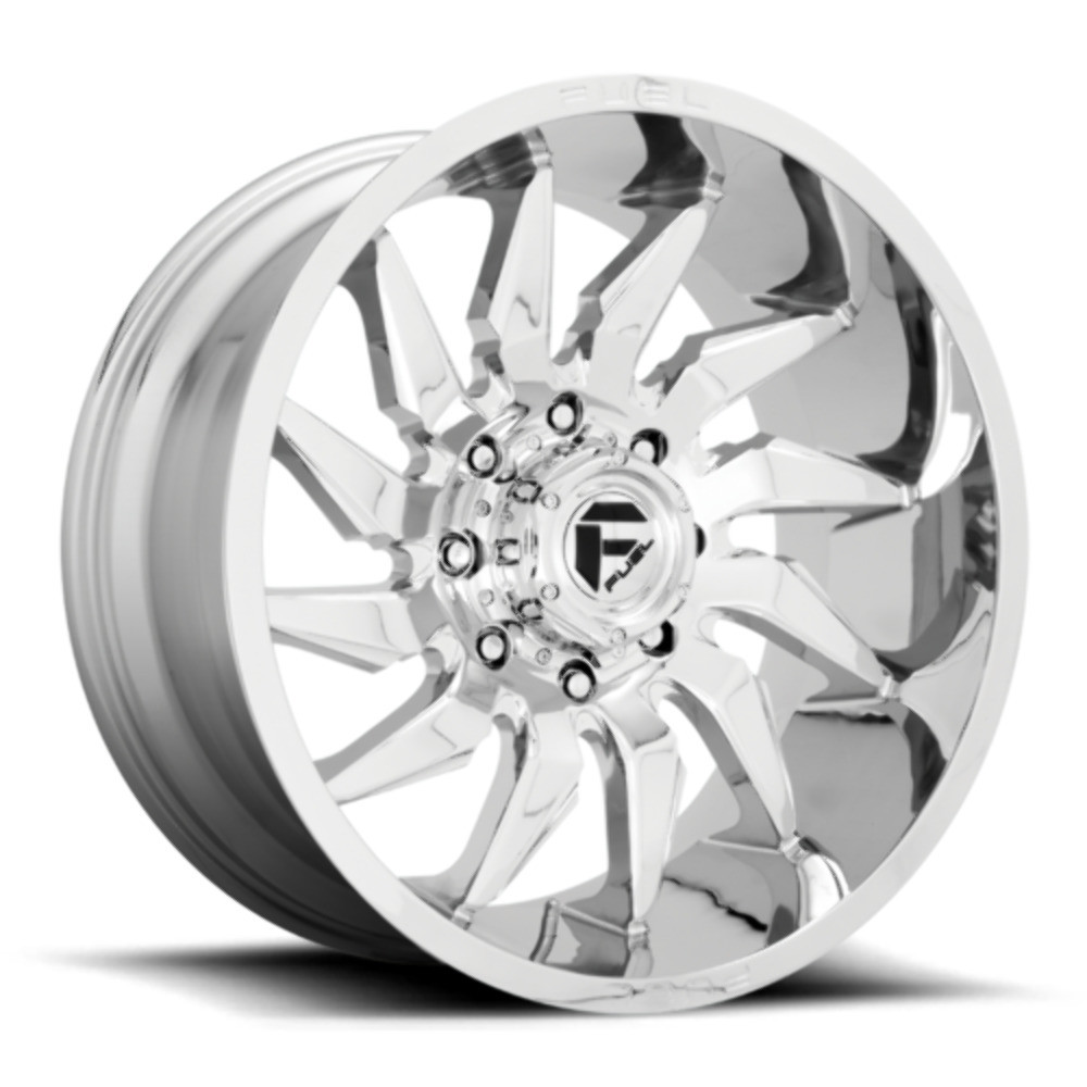 Fuel 1PC D743 Saber 22x12 8x6.5 Chrome Wheel 22" -44mm Rim