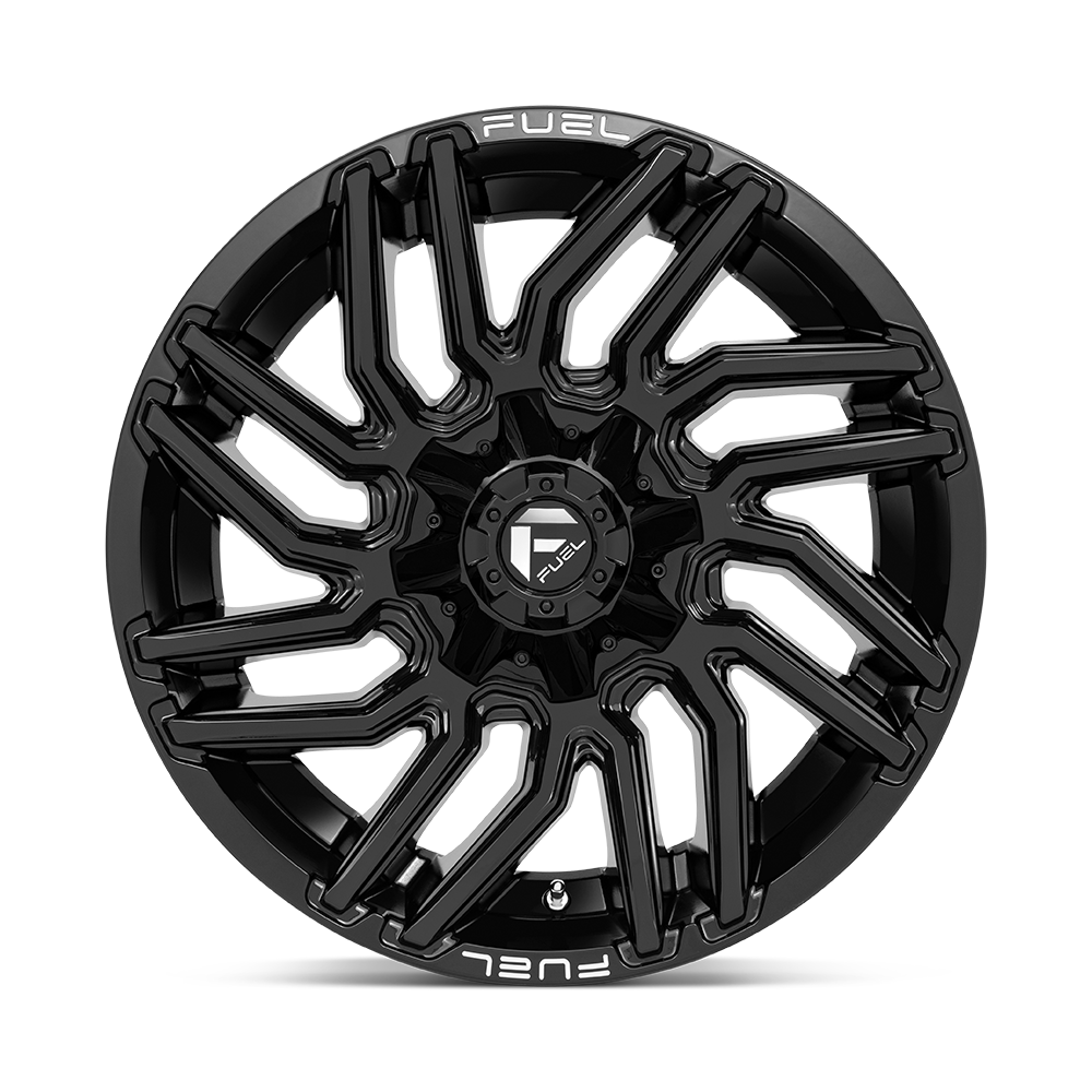 22" Fuel 1PC D776 Typhoon 22x12 8x6.5 Gloss Black -44mm For Chevy GMC Ram Ford