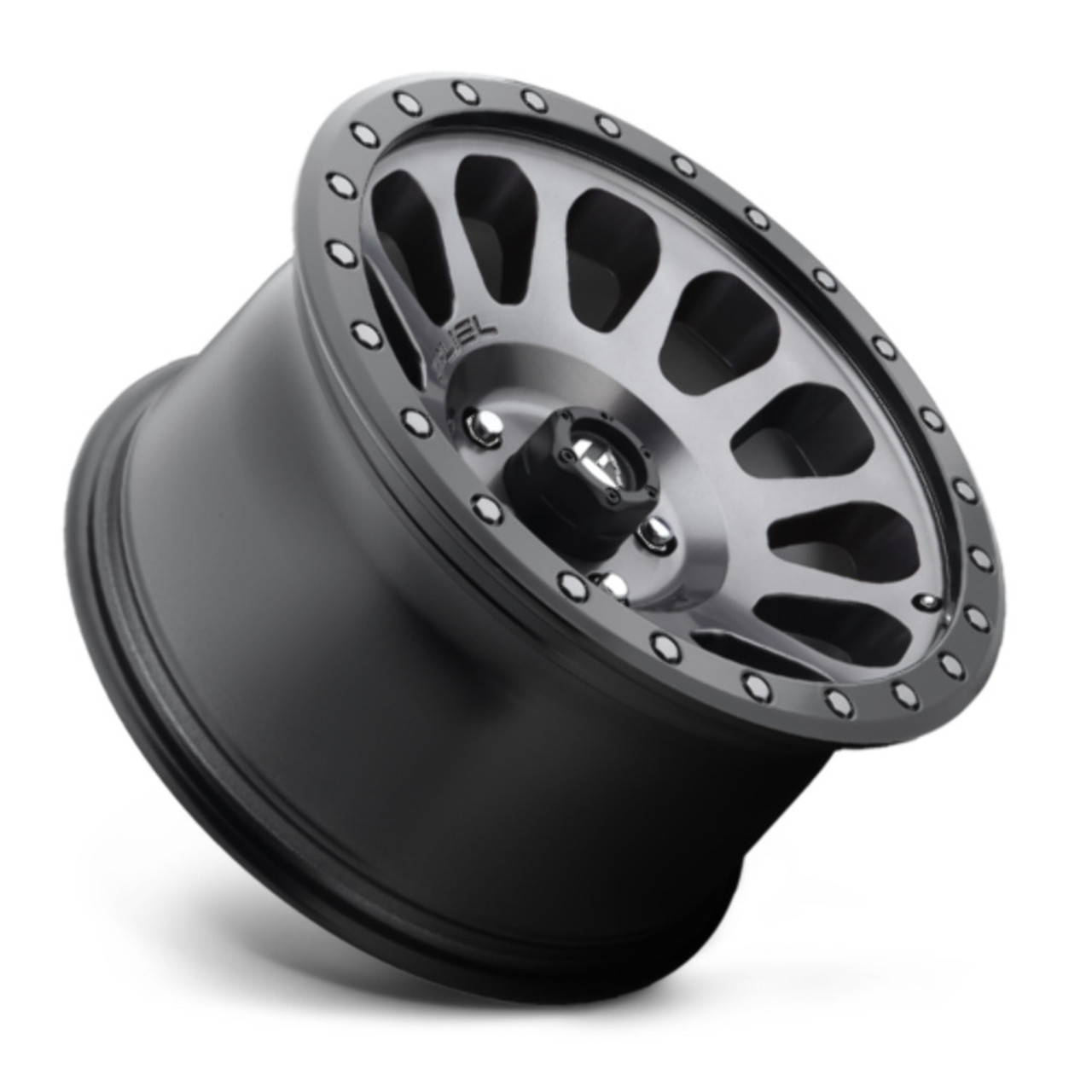 Fuel  D601 Vector 18x9 6x5.5 Matte Gun Metal Black Bead Ring Wheel 18" 1mm