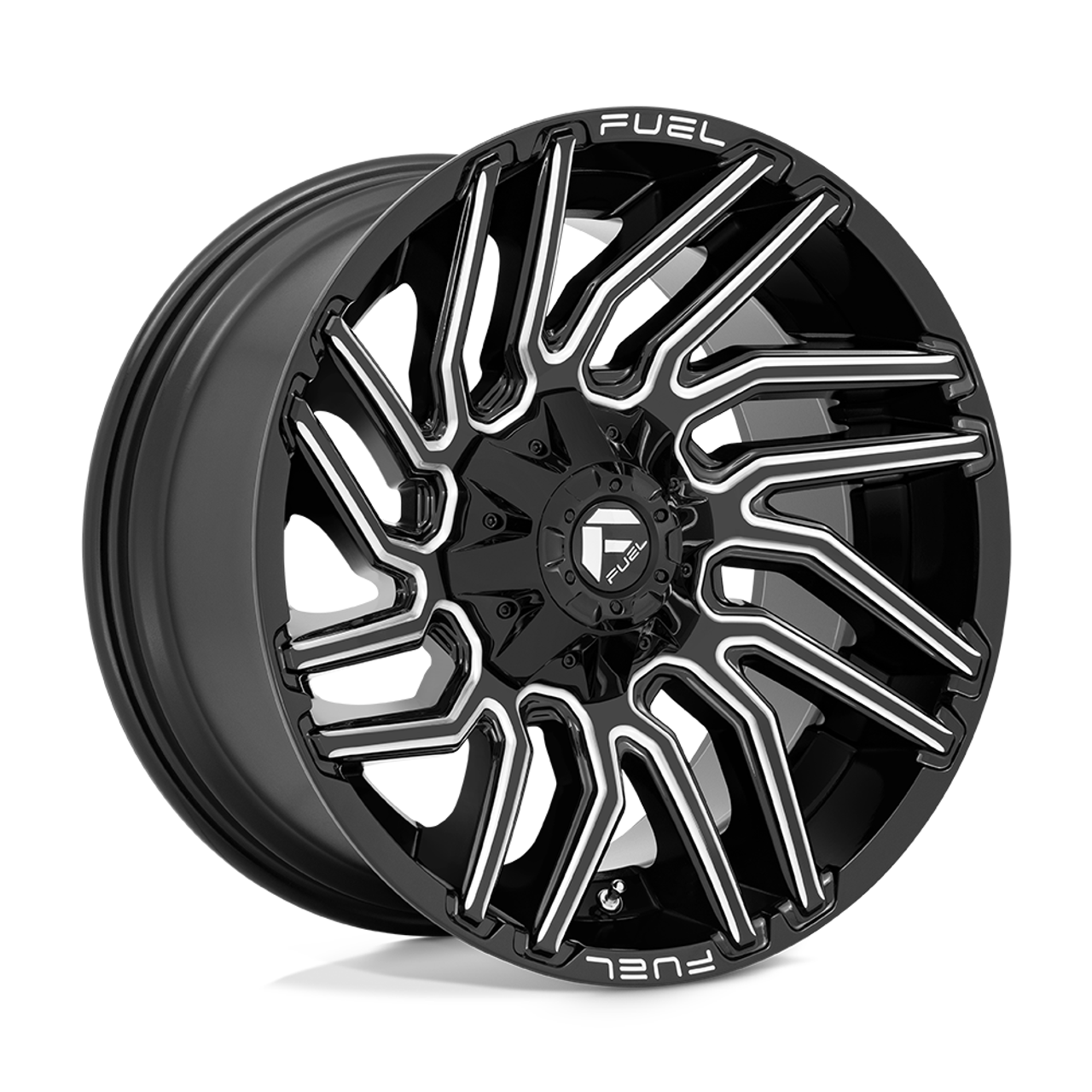 Fuel 1PC D773 Typhoon 20x10 8x180 Gloss Black Milled Wheel 20" -18mm Rim