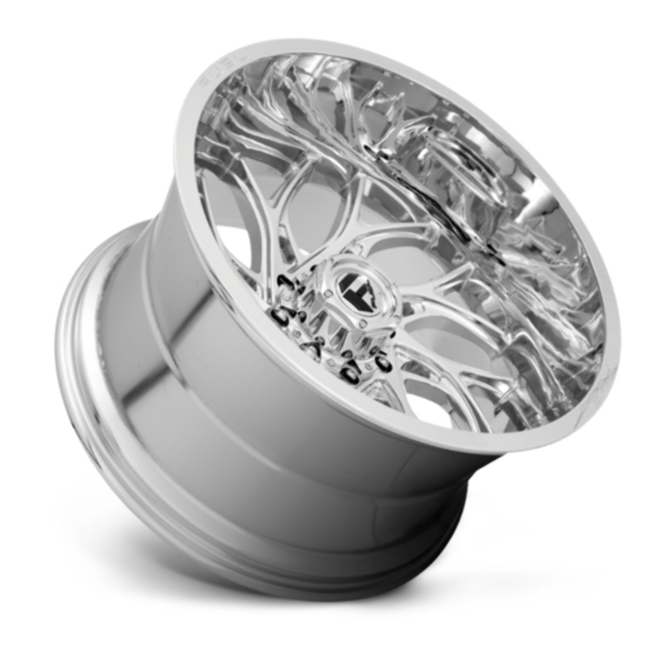 Fuel 1PC D740 Runner 22x12 8x180 Chrome Wheel 22" -44mm Rim
