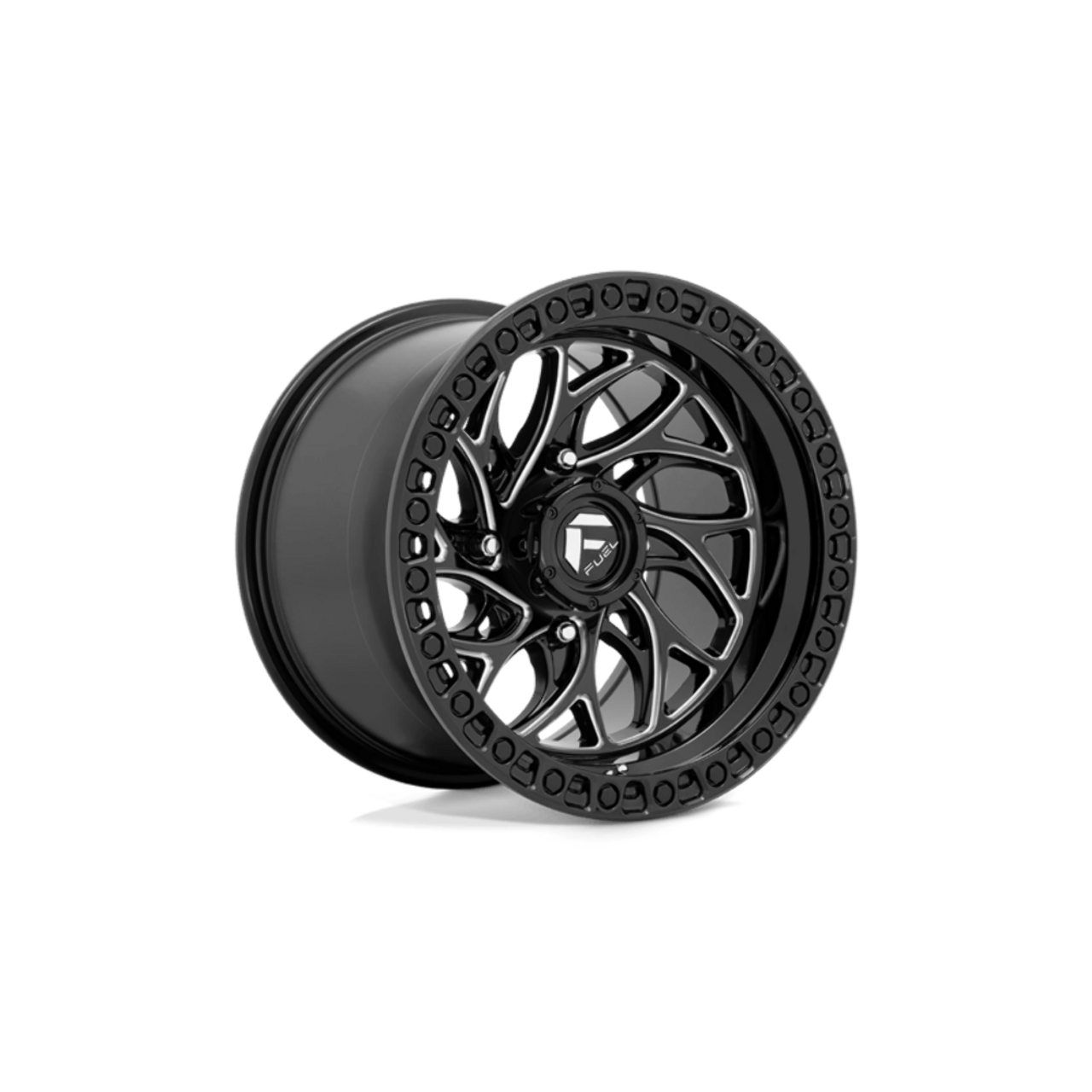 Fuel UTV D741 Runner 15x7 4x137 Gloss Black Milled Wheel 15" 10mm Rim