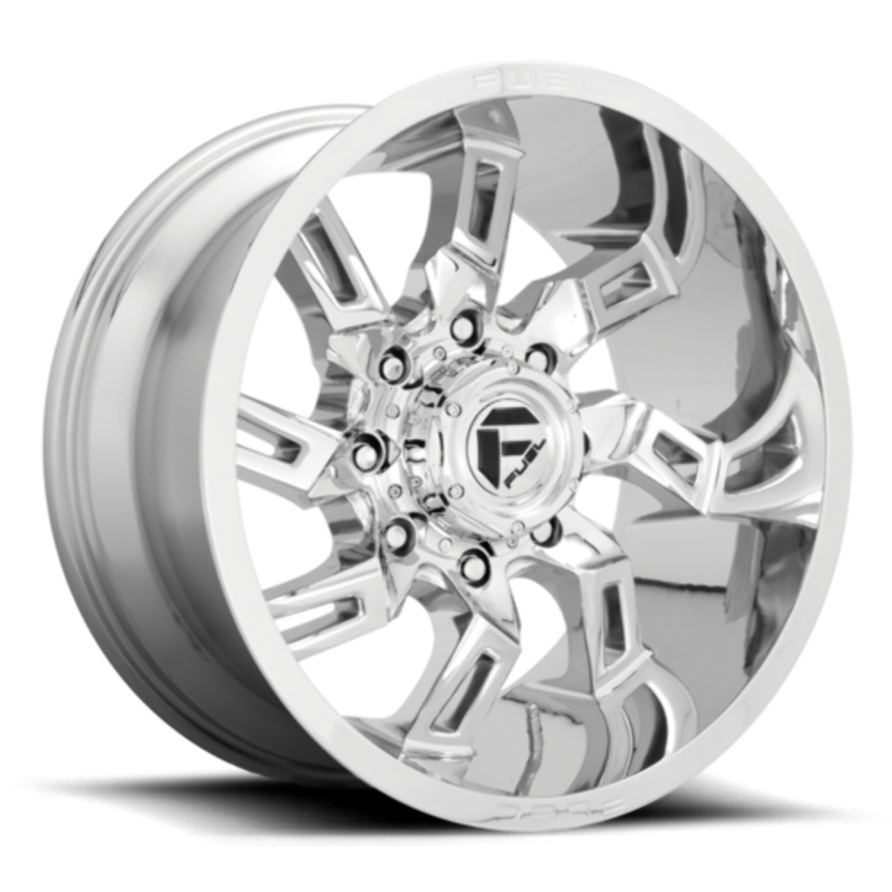 Fuel 1PC D746 Lockdown 20x10 8x180 Chrome Wheel 20" -18mm Rim Lifted For Chevy Fuel 1PC D746 Lockdown 20x10 8x180 Chrome Wheel 20" -18mm Rim Lifted For Chevy