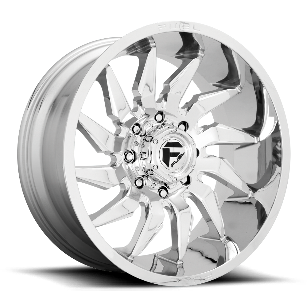 Fuel 1PC D743 Saber 22x10 8x6.5 Chrome Wheel 22" -18mm Rim