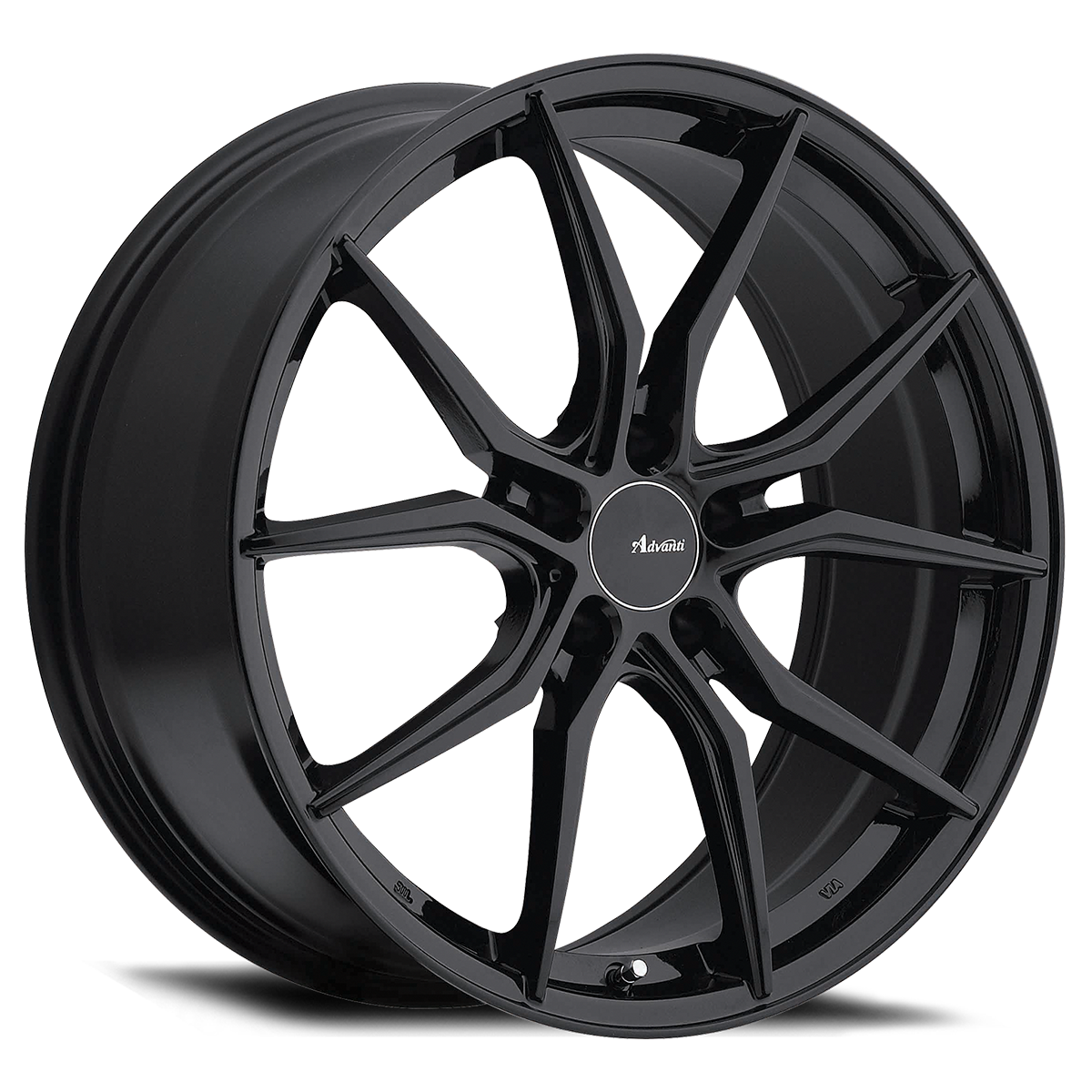 19" Advanti Racing 80B Hybris  19x8.5 Matte Black Wheel 5x120 Rim +35mm