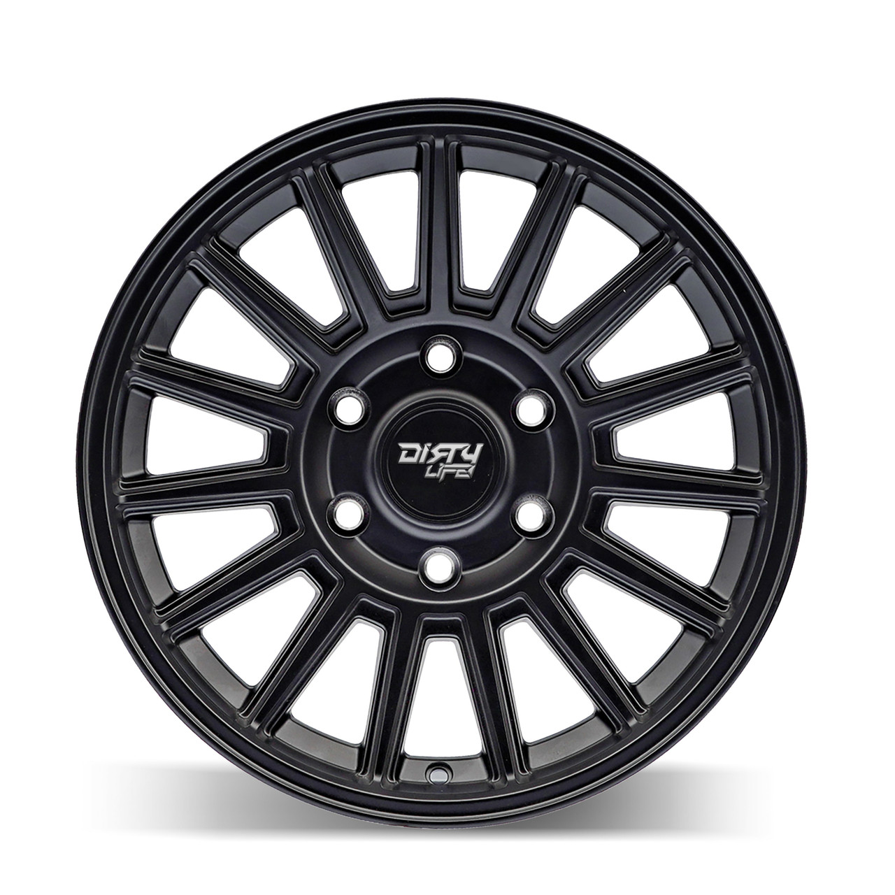 17" Dirty Life Journey Satin Black 17x8.5 Wheel 6x135 0mm For Ford Lincoln Rim