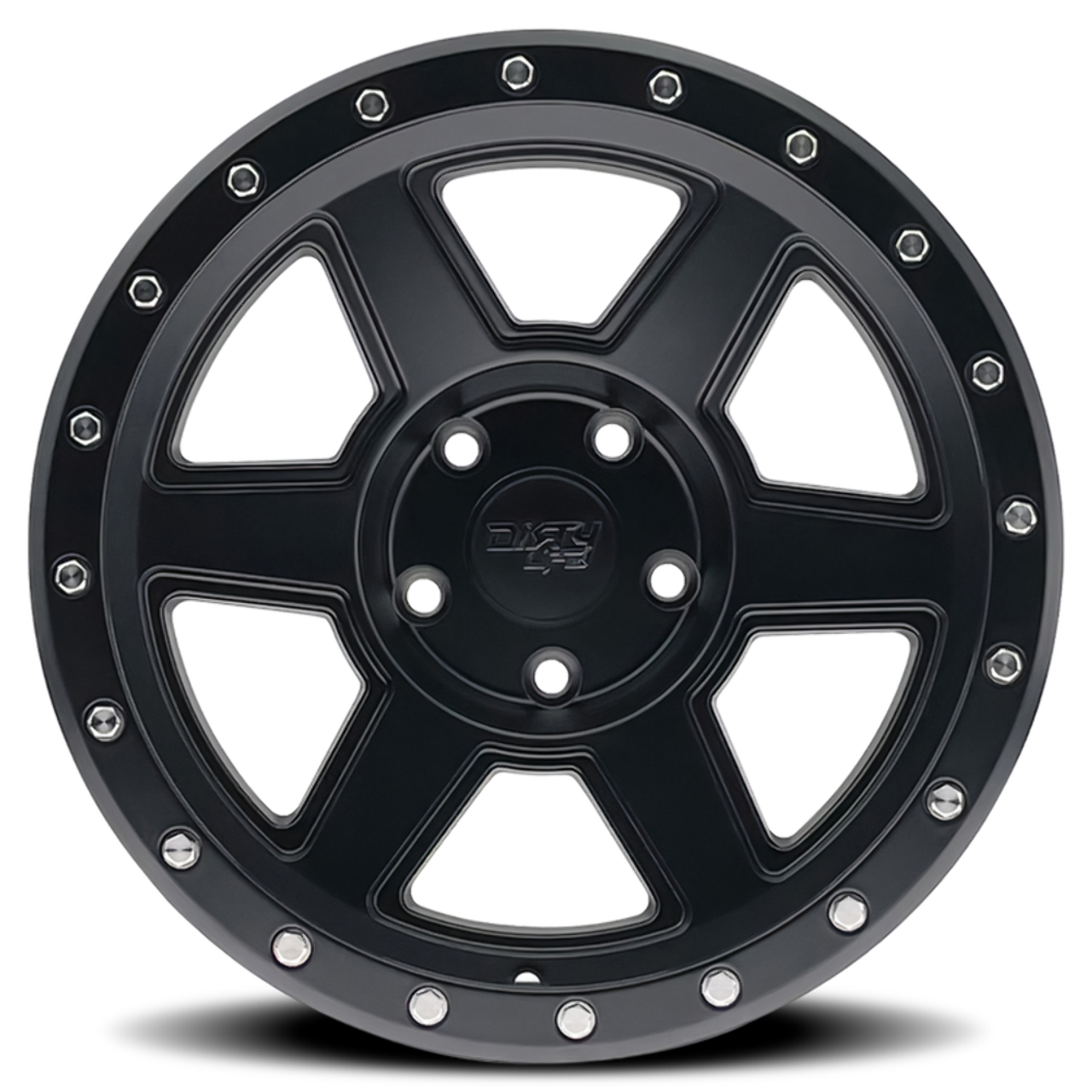 18" Dirty Life Compound Matte Black 18x9 Wheel 5x5 -12mm Lifted Truck Rim