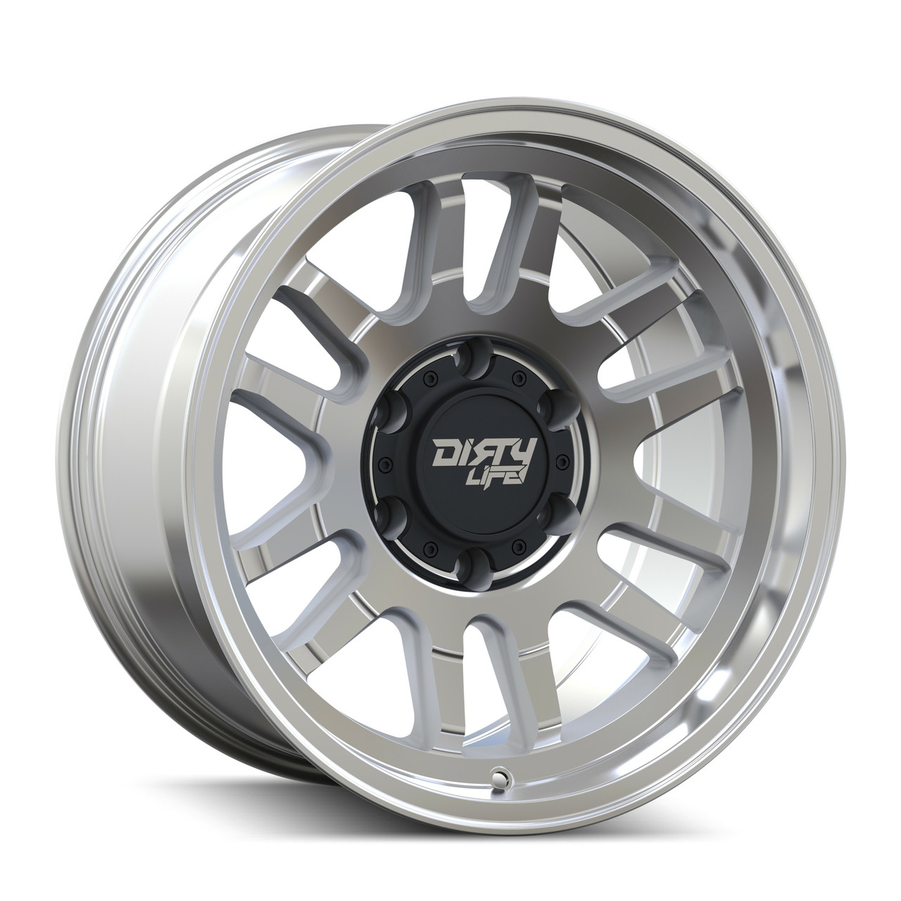 17" Dirty Life Canyon Machined 17x9 Wheel 6x5.5 -12mm For Chevy GMC Ram Rim