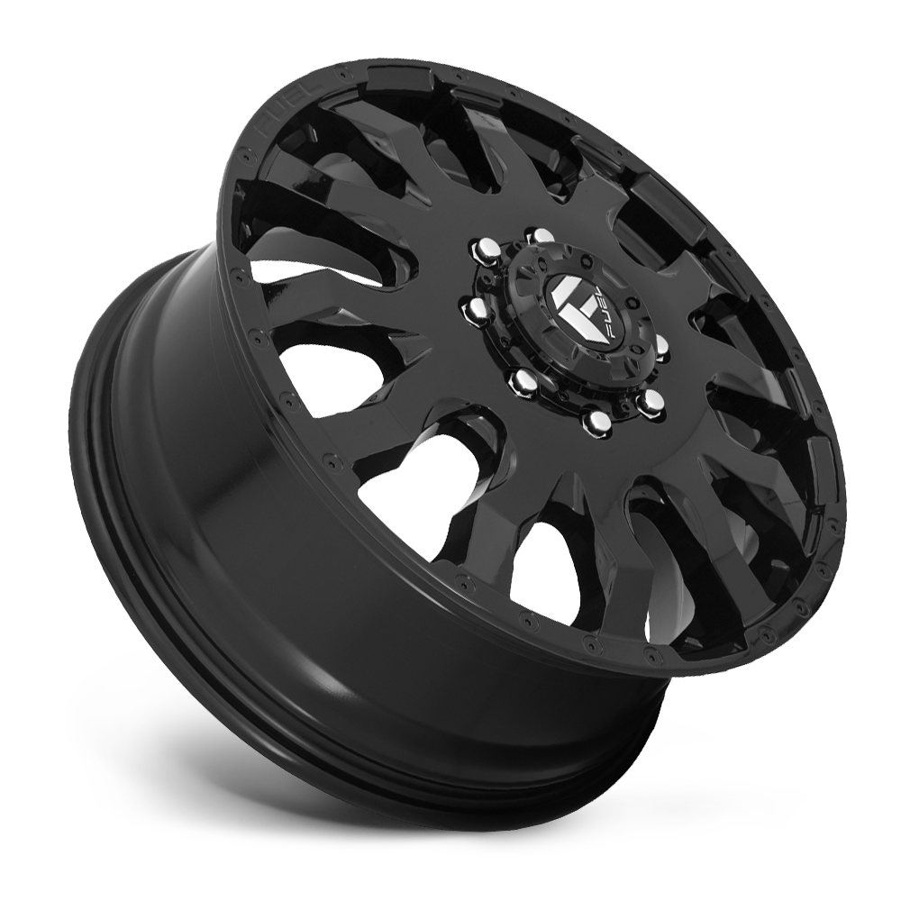 20" Fuel D675 Blitz 20x8.25 8x170 105mm Gloss Black Wheel Front Dually Truck Rim