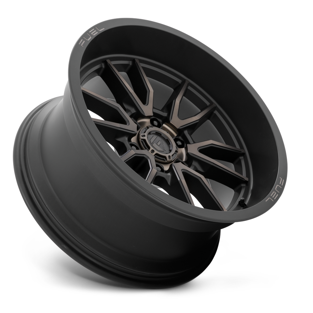 17" Fuel 1PC D762 Clash 17x9 6x5.5 Matte Black Double Dark Tint Wheel 1mm Rim