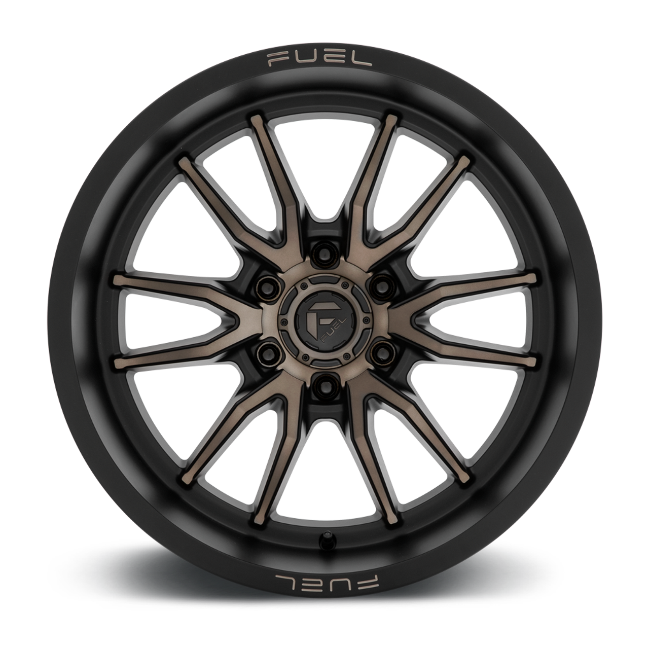 17" Fuel 1PC D762 Clash 17x9 6x5.5 Matte Black Double Dark Tint Wheel 1mm Rim