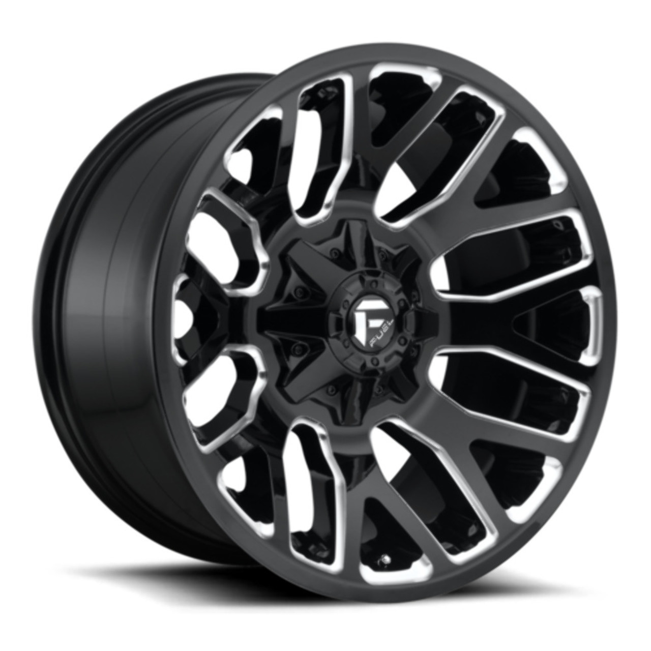 Fuel 1PC D623 Warrior 20x9 6x135 6x5.5 Gloss Black Milled Wheel 20" 20mm Rim