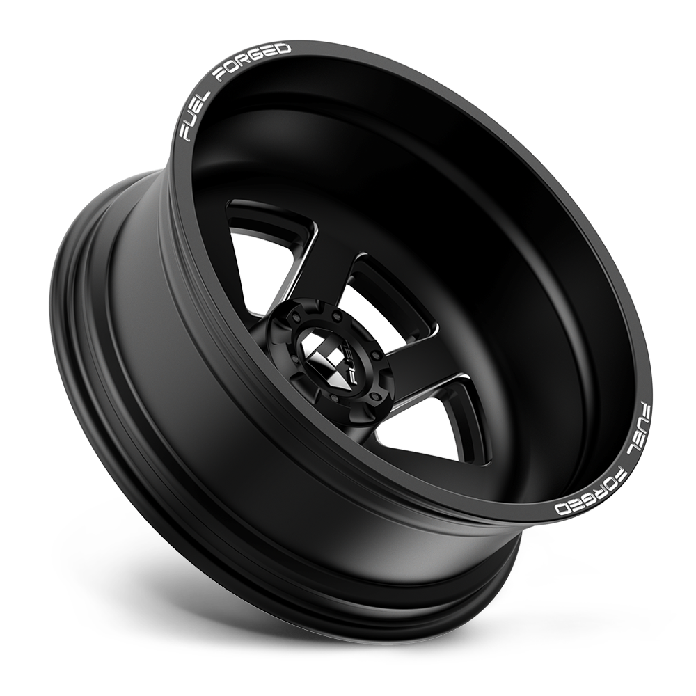Fuel Mono DE09 FF09D 22x12 10x170 Matte Black Milled Wheel 22" -50mm Rim